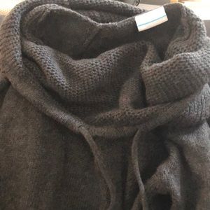 cowl neck knit sweater